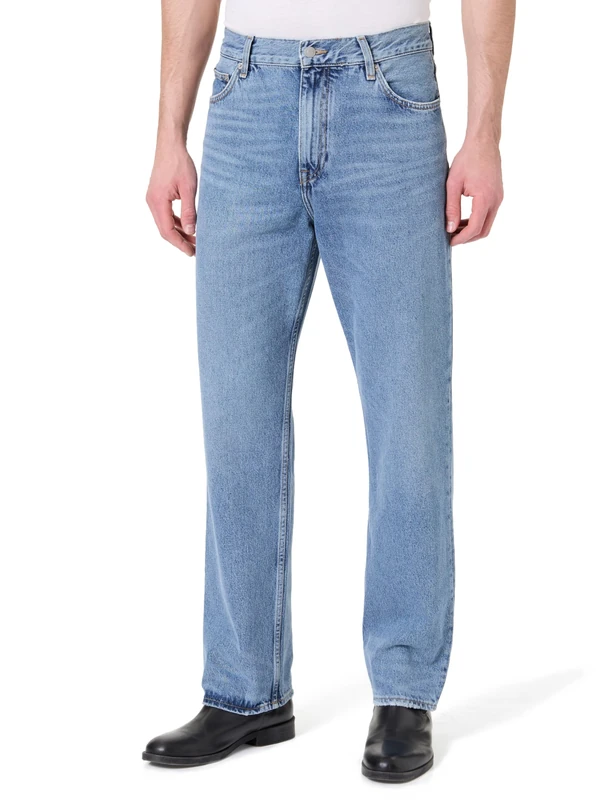 Tommy Hilfiger Men's Relaxed River RGD Carol Indigo MW0MW38825 Straight, Denim, 32W / 32L