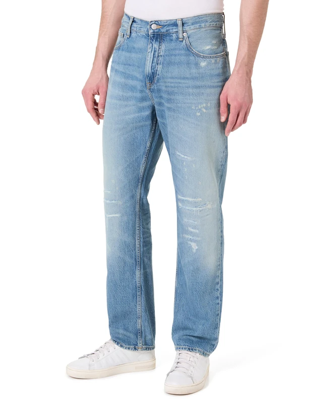 Tommy Hilfiger Men's Regular Mercer RGD Marty Blues MW0MW39221 Straight, Denim, 32W / 32L