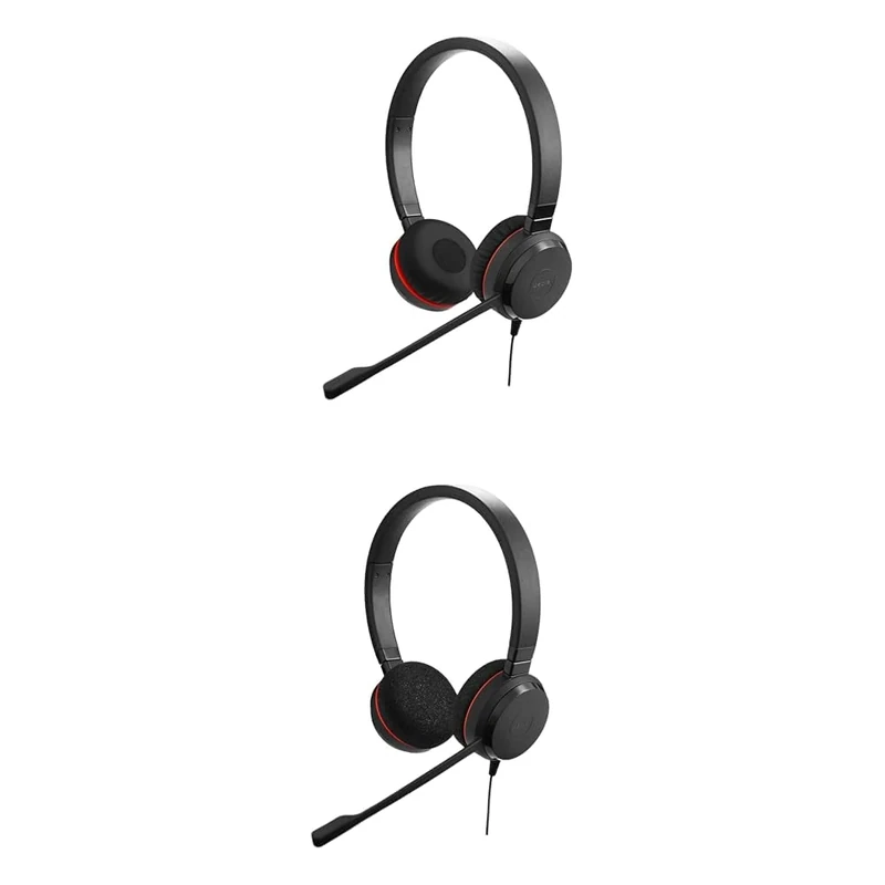 Jabra Evolve 30 II and Evolve 20 Wired UC Headsets with Noise-Cancelling Microphones, Superior Sound, and All-Day Comfort