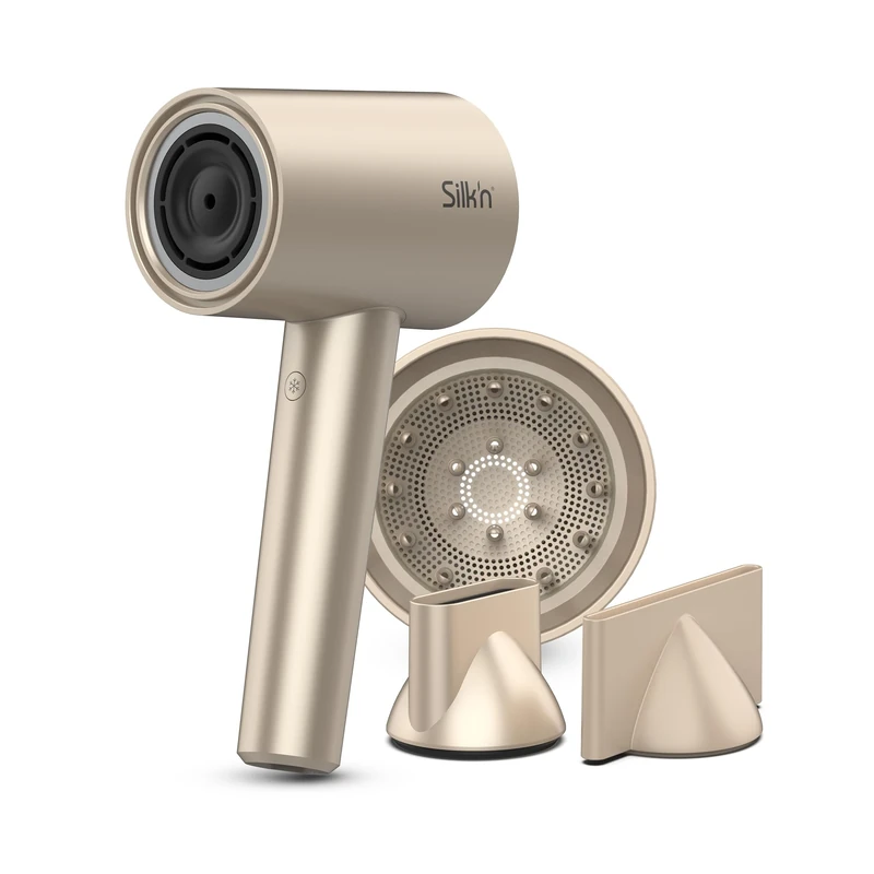 Silk'n Hair Dryer I SilkyAir Pro I Fast Drying and Powerful Airflow I Ionic Hair Dryer with Diffuser I 1600 W I Beige
