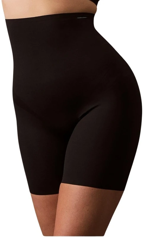 Calvin Klein Women’s Firm Control Mid Thigh Shapewear Shorts, Black (Black), M
