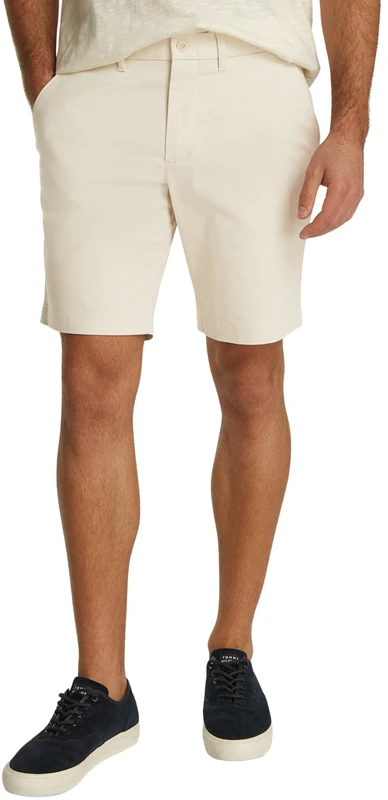 Tommy Hilfiger Men’s Brooklyn 1985 Shorts, Off-White (Newsprint), 36W