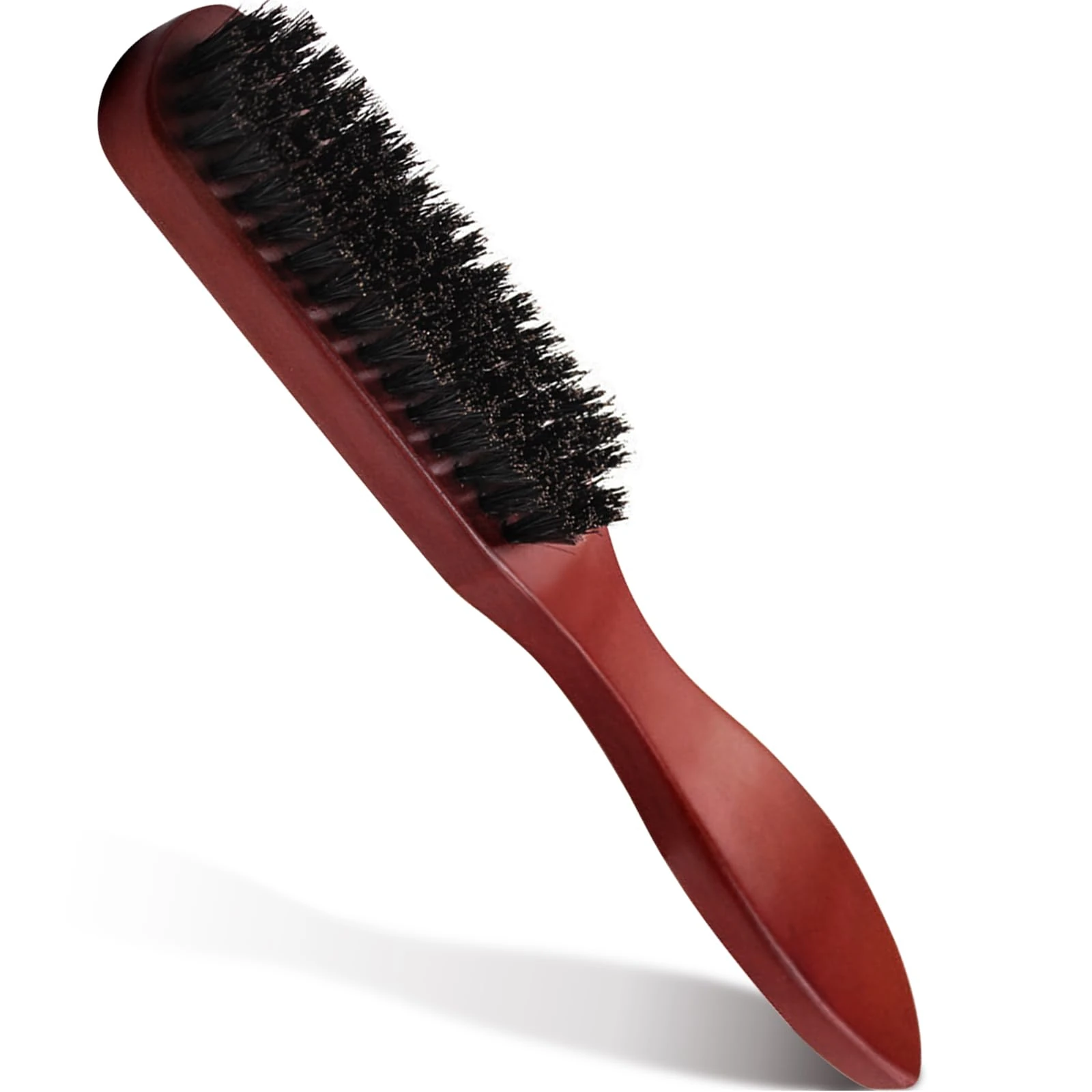 Soodyoow Jabali Bristle Brush, Hair Brush with Wooden Handle, Beard Brush, Anti-Pull Hair Brush for Detangling and Styling, for Beard and Fine Hair