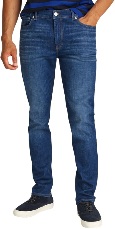 Tommy Hilfiger Men's Bleecker Flex Mohave Indigo Slim Fit Jeans, Blue (Mohave Indigo), 30W/34L