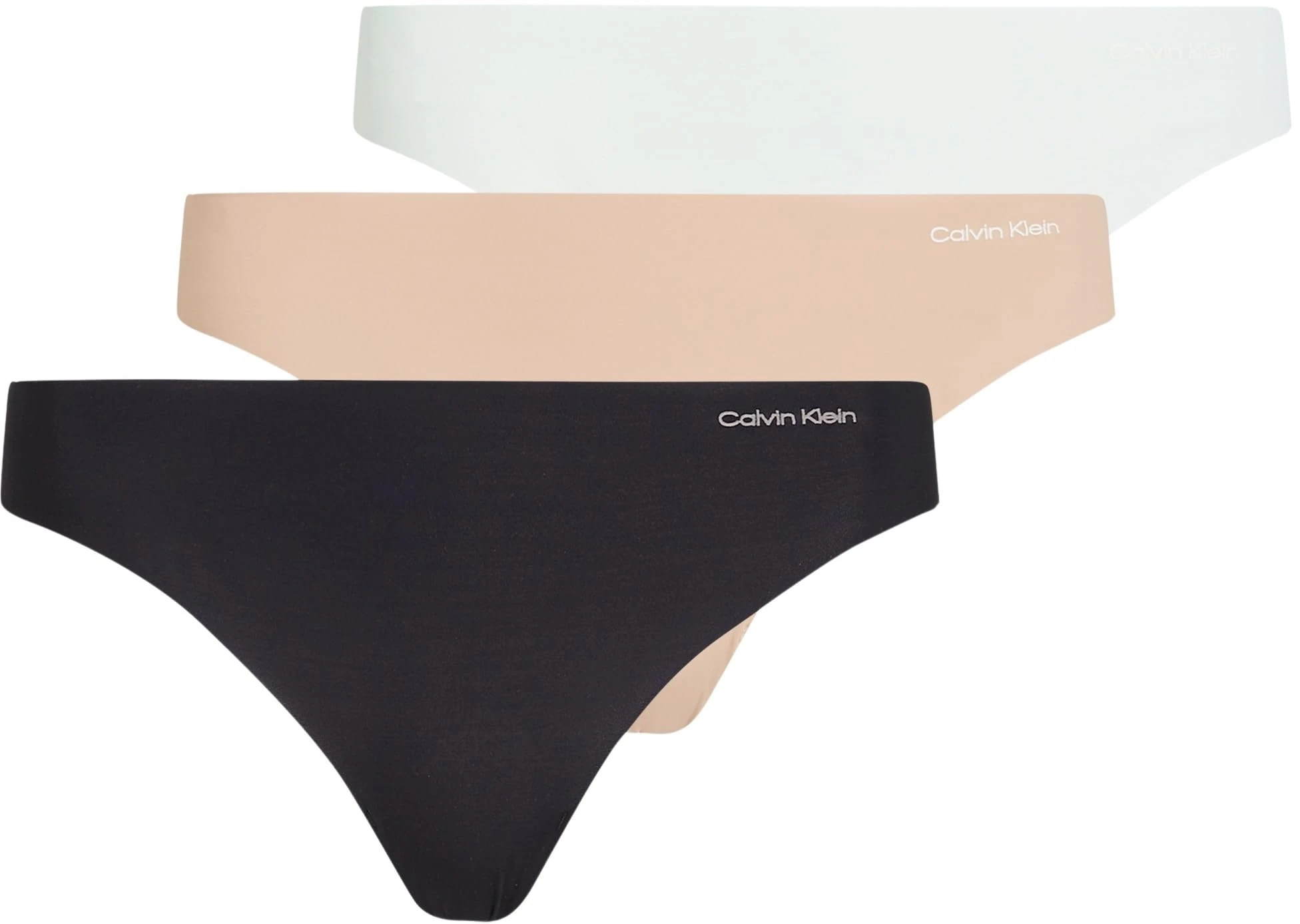 Calvin Klein Women’s 3 Pack Thongs, Multicolor (Black/Cedar/Lime Crème), M