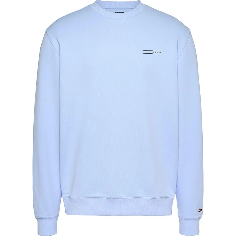 Tommy Jeans Men's TJM Reg Entry Graphic Crew Ext Dm0Dm20849 Pullover Sweatshirt, Blue (Sweet Blue), 6XL