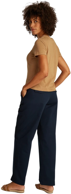 Tommy Hilfiger Women’s Short Sleeve Round Neck Slim T-Shirt, Beige (Safari Canvas), M