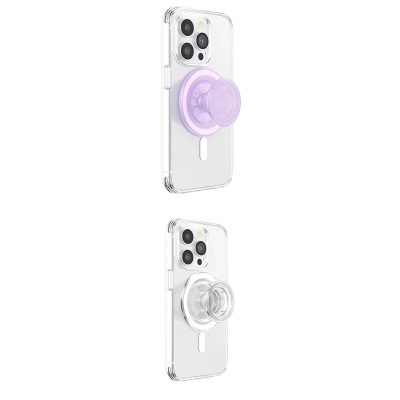 PopSockets Grip & Adapter Ring for MagSafe - Clear Opalescent & Clear