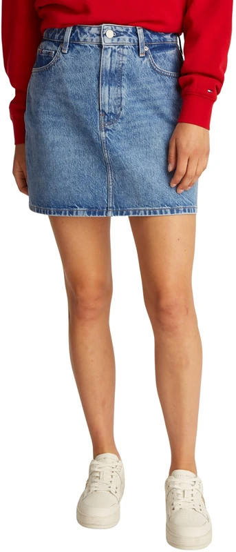 Tommy Hilfiger Women’s Ali Denim Mini Skirt, Blue (Ali), 14