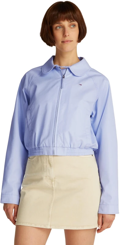 Tommy Jeans TJW COTTON JACKET EXT Other Jackets Women's, Blue (Sweet Blue), XL