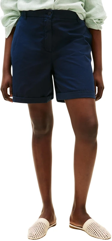 Tommy Hilfiger Women’s Knee Length Blend Chino Shorts, Blue (Dark Night Navy), 18