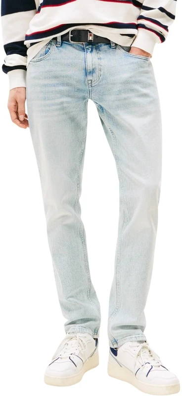 Tommy Jeans Men’s Scanton Slim Fit Jeans, Blue (Denim Ultra Light), 30W/38L