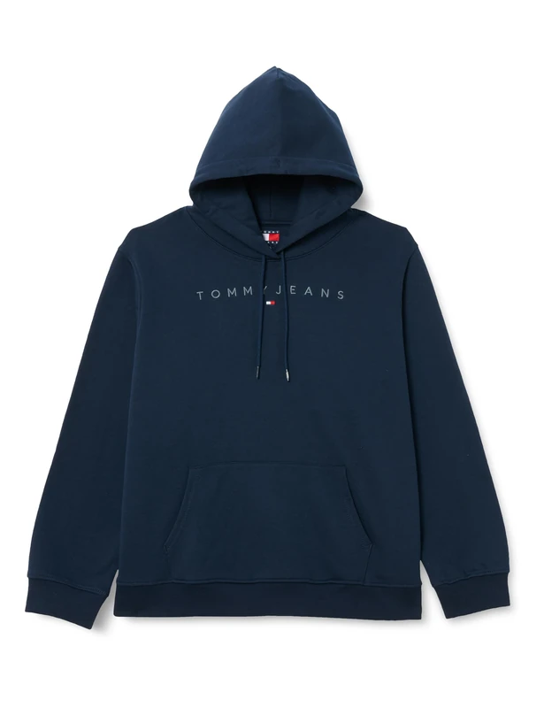 Tommy Jeans Women's Tjw Reg Tonal Linear Hoodie Ext Dw0Dw20304 Pullover, Blue (Dark Night Navy), XS