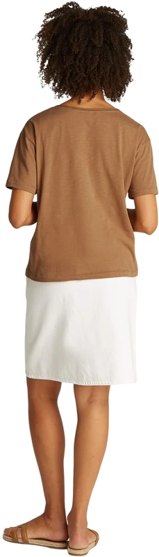 Tommy Hilfiger Women’s Short Sleeve V-Neck T-Shirt, Beige (Safari Canvas), XXL