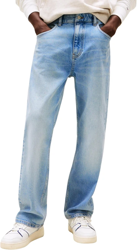 Tommy Jeans Men’s Otis Regular Straight Leg Jeans, Blue (Denim Light), 34W/36L