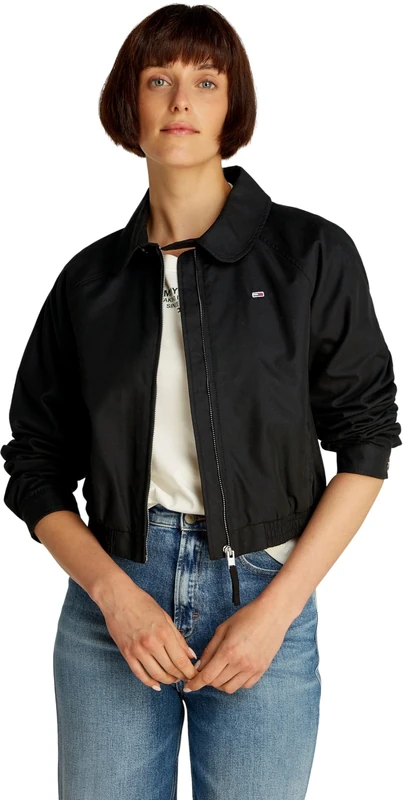 Tommy Jeans TJW COTTON JACKET EXT Other Jackets Women's, Black (Black), XXL