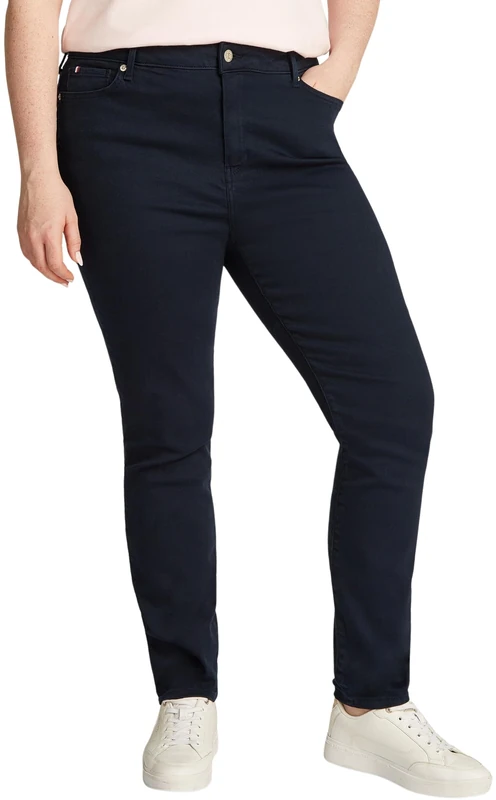 Tommy Hilfiger Women’s Harlem Skinny Fit Jeans, Blue (Dark Night Navy), 18