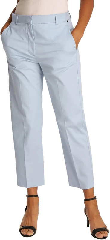 Tommy Hilfiger Women’s Slim Fit Chinos, Blue (Breezy Blue), 14
