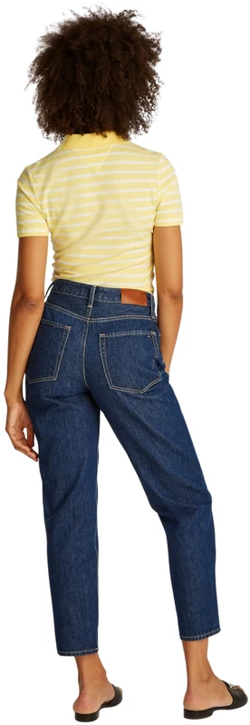 Tommy Hilfiger Women's Tapered Ace Mid Rise Jeans, Blue (Ace), 28W/28L