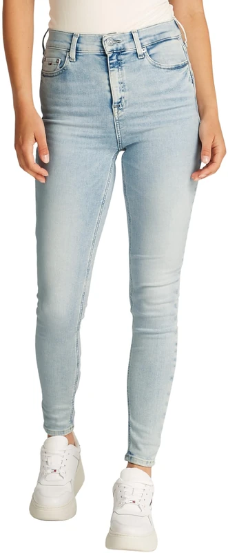 Tommy Jeans Womens Nora Md Skn ANK Zip Bi1213 Dw0dw20034 Skinny, Denim (Denim Ultra Light), 25W / 30L UK