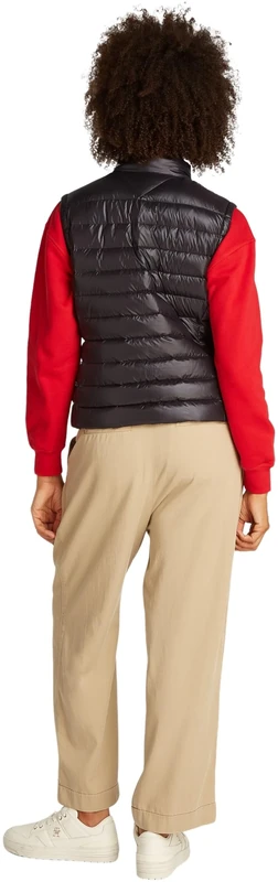 Tommy Hilfiger Women’s Mock Collar Gilet, Black (Black), XXS