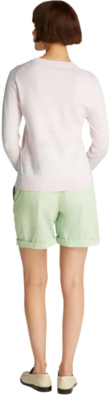 Tommy Hilfiger Women’s Fine Jersey Round Neck Jumper, Multicolor (Light Pink/Ivory Petal STP), XS