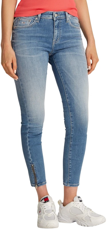 Tommy Jeans Womens Sophie Lw Skn ANK Zip Bi1239 Dw0dw20023 Skinny, Denim (Denim Medium), 24W / 34L UK