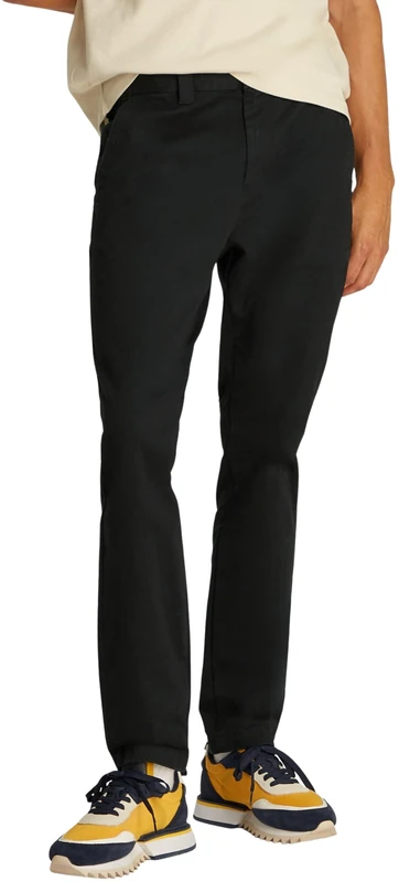 Tommy Jeans Men TJM Austin Chino Chino, Black, 34W / 34L