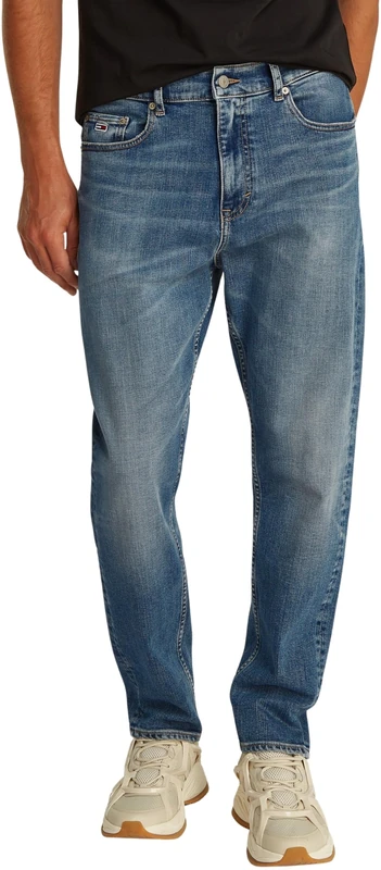 Tommy Jeans Mens Isaac Rlxd Tprd Bi5154 Dm0dm21012 Tapered, Denim (Denim Dark), 28W / 32L UK
