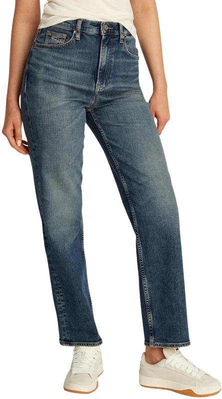 Tommy Jeans Womens Layla Hr Slim Bi5154 Dw0dw20586 Straight, Denim (Denim Dark), 32W / 30L UK