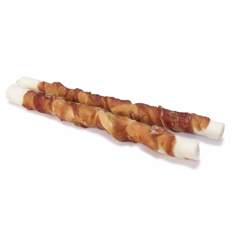 Twist with Rolled Duck 24 cm (Bulk - 3 kg) - Natural Snacks for Dogs