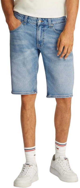 Tommy Jeans Men’s Ronnie Denim Shorts with Stretch, Blue (Denim Light), 29W