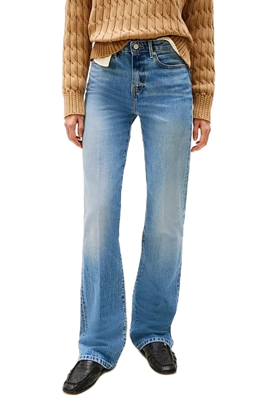 Tommy Hilfiger Women's Bootcut RW Toby WW0WW44354, Denim, 3034