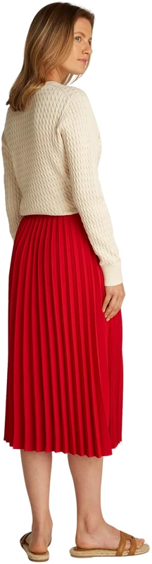 Tommy Hilfiger Women’s Soft Viscose Blouse with V-Neck, Off-White (Ivory Petal), 4