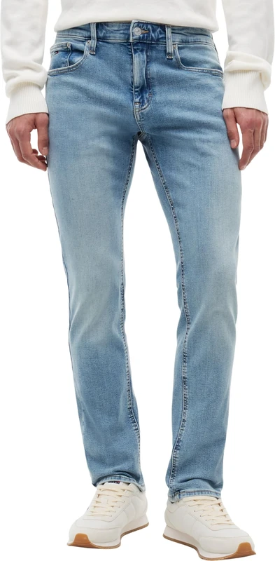 Tommy Jeans Men’s Scanton Slim Fit Jeans, Blue (Denim Light), 30W/36L