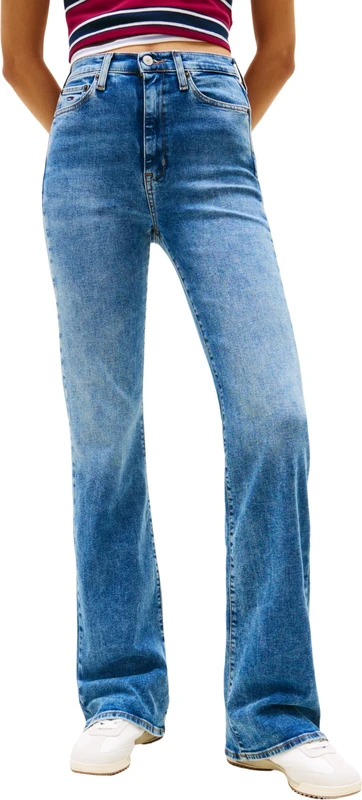Tommy Jeans Women Sylvia HGH FLR BI0234 Bootcut, Denim, 24W / 30L