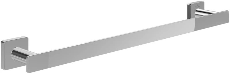 Villeroy & Boch Elements - Striking Towel Rail Bathroom Wall Mounted Towel Rail Brass Bath Towel Rail Square Length 495 mm Chrome