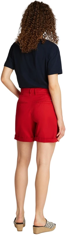 Tommy Hilfiger Women’s Chino Shorts, Multicolor (Medium Red), 6