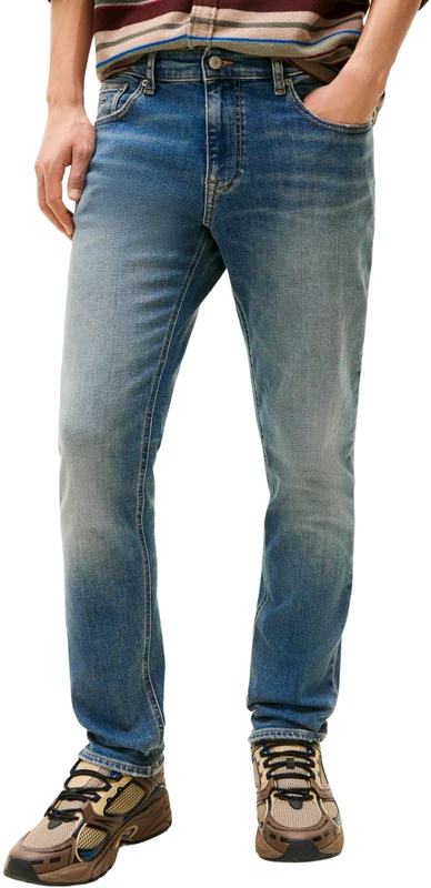 Tommy Jeans Men’s Scanton Slim Fit Jeans, Blue (Denim Dark), 34W/36L