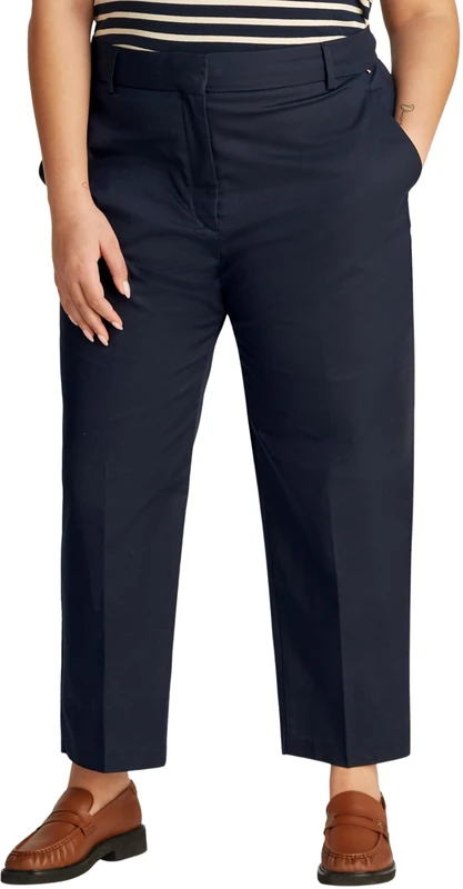Tommy Hilfiger Women’s Slim Straight Fit Chinos, Blue (Dark Night Navy), 26