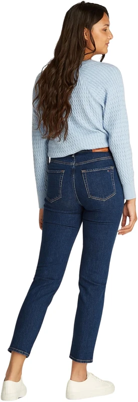 Tommy Hilfiger Women's Slim Cigarette Ace High Waist Jeans, Blue (Ace), 28W/33L
