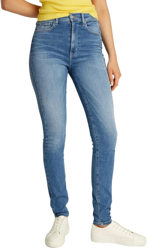 Tommy Jeans Womens Sylvia HGH Skn Bi1239 Dw0dw20028 Skinny, Denim (Denim Medium), 24W / 32L UK