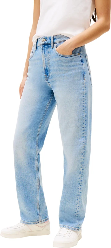 Tommy Jeans Women's Layla Slim High Waist Jeans, Blue (Denim Light), 26W/32L