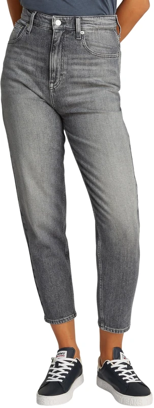 Tommy Jeans Women's High Waist Mom Jeans, Grey (Denim Grey), 32W/29L