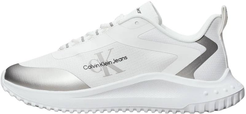 Calvin Klein CK Jeans Women EVA Runner Low LACE Mix ML WN YW0YW01442 Low Top, White, 7.5 UK