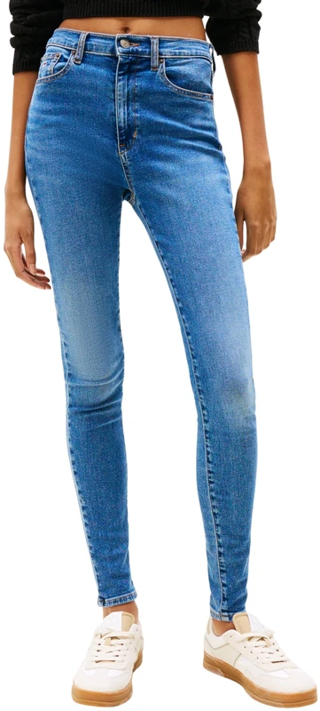 Tommy Jeans Womens Sylvia HGH Skn Bi0234 Dw0dw20655 Skinny, Denim (Denim Medium), 31W / 30L UK