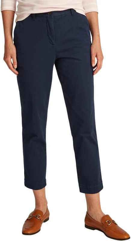 Tommy Hilfiger Women’s Stretch Slim Ankle Grazer Chinos, Blue (Dark Night Navy), 10
