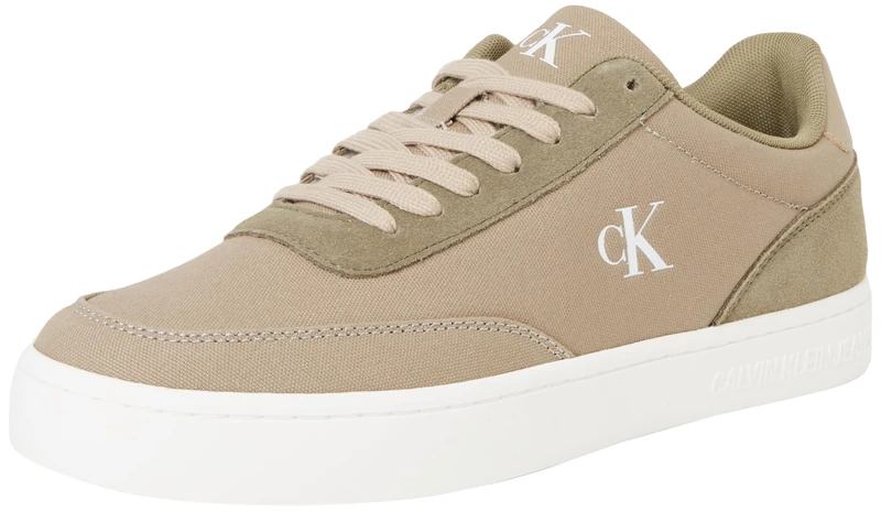 Calvin Klein CK Jeans Men Classic Cupsole MG Canvas YM0YM01218 Low Top, Green, 11 UK