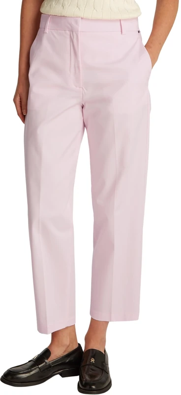Tommy Hilfiger Women's Slim Fit Chinos - Light Pink, Size 4