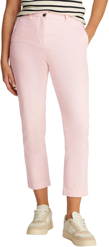 Tommy Hilfiger Women’s Stretch Slim Ankle Grazer Chinos, Pink (Light Pink), 16